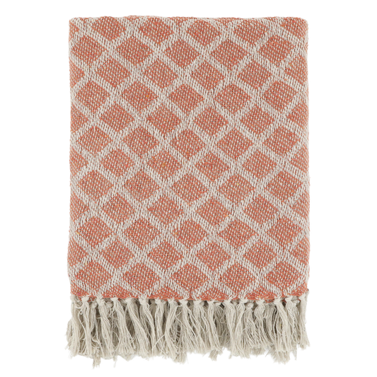 Plaid Chic Antique, terracotta, 130x150 cm