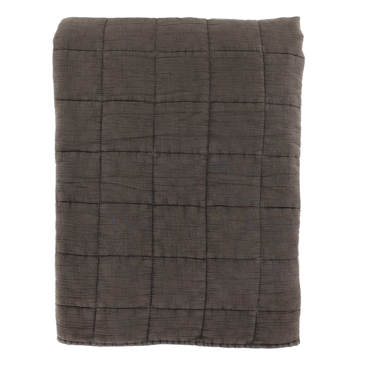 Aix Quilt Sengetæppe, Chic Antique, mocca, 240 x 240 cm