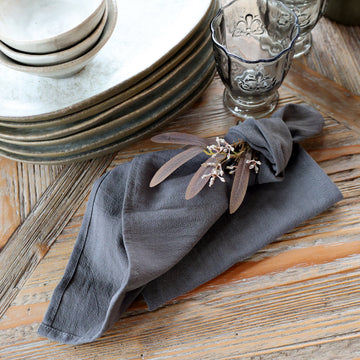 Aix stofserviet, Chic Antique, midnight, 40x40 cm