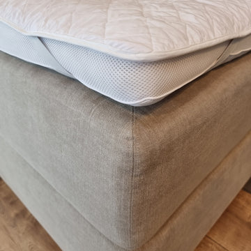 Rullemadras 210x210 cm - H-Split til elevationsseng - Bomuld