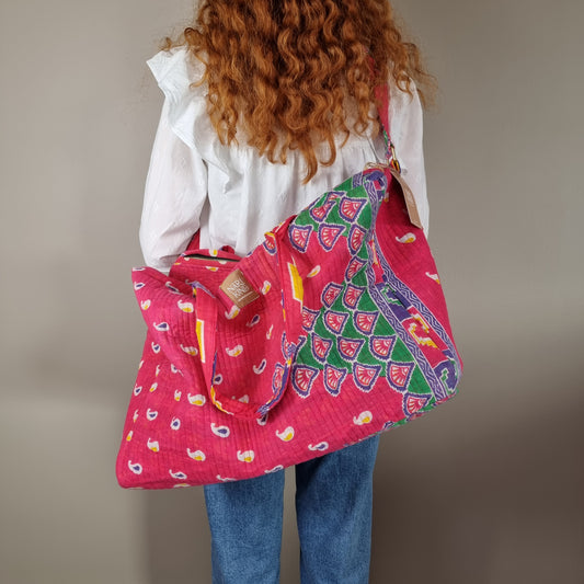 Rejsetaske fra NariKind, rød/lyserød