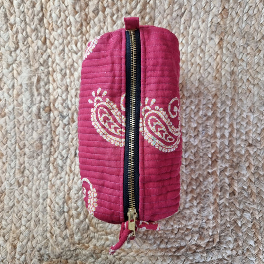 Kosmetiktaske fra NariKind, lille, rød