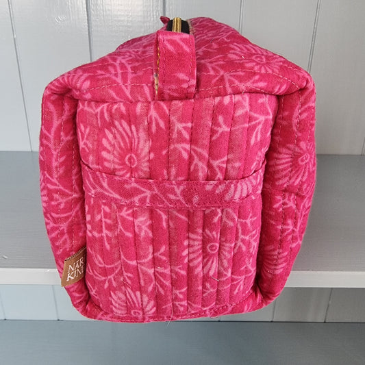 Kosmetiktaske fra NariKind, stor, pink