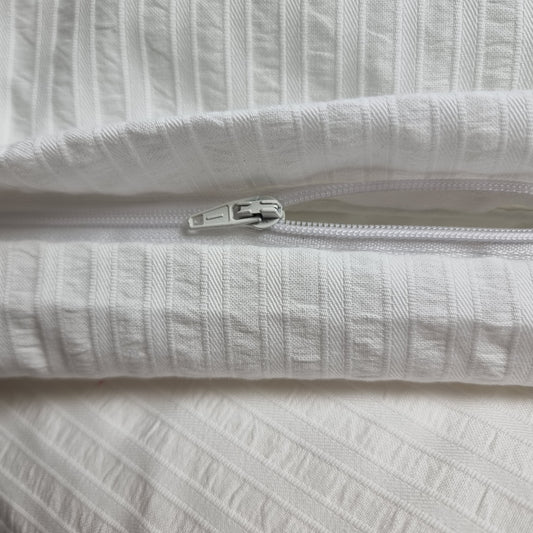 Sengetøj 140x200 cm - bæk og bølge - hvid