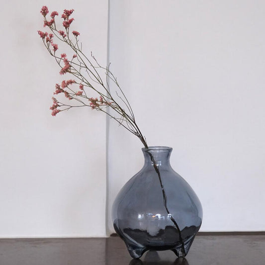 Trademark Living, Glasvase, blå, 18 cm