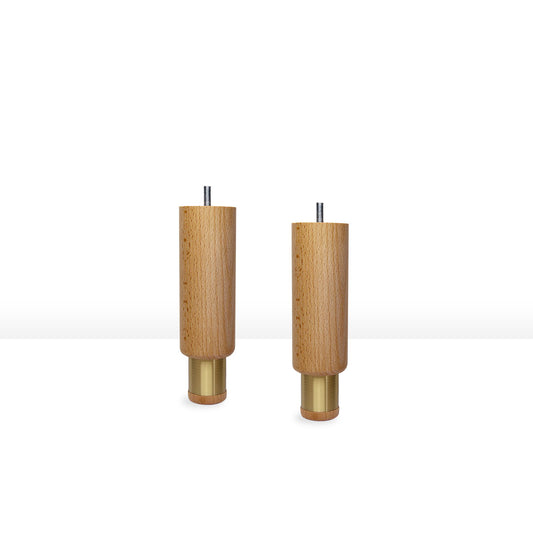 19 cm - Wood Brass sengeben/sofaben