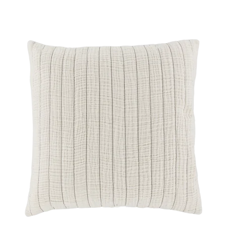 Aix Pudebetræk med striber, chic antique, 45x45 cm creme