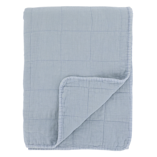 Aix Quilt, Chic Antique, sky blue, 130x180 cm