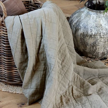 Aix Quilt, Chic Antique, eukalyptus, 130x180 cm