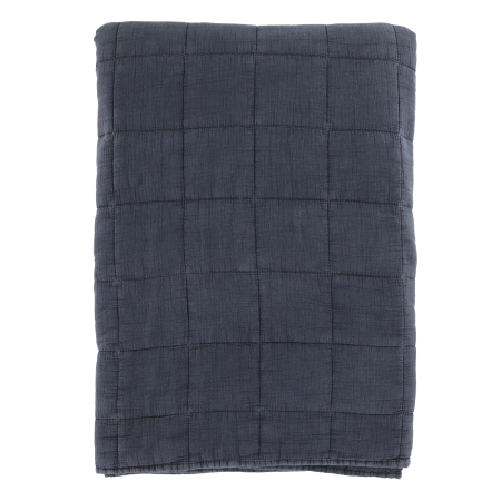 Aix Quilt Sengetæppe, Chic Antique, midnight blue, 240 x 240 cm