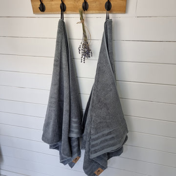 Badehåndklæde 70x140 cm - Koksgrå