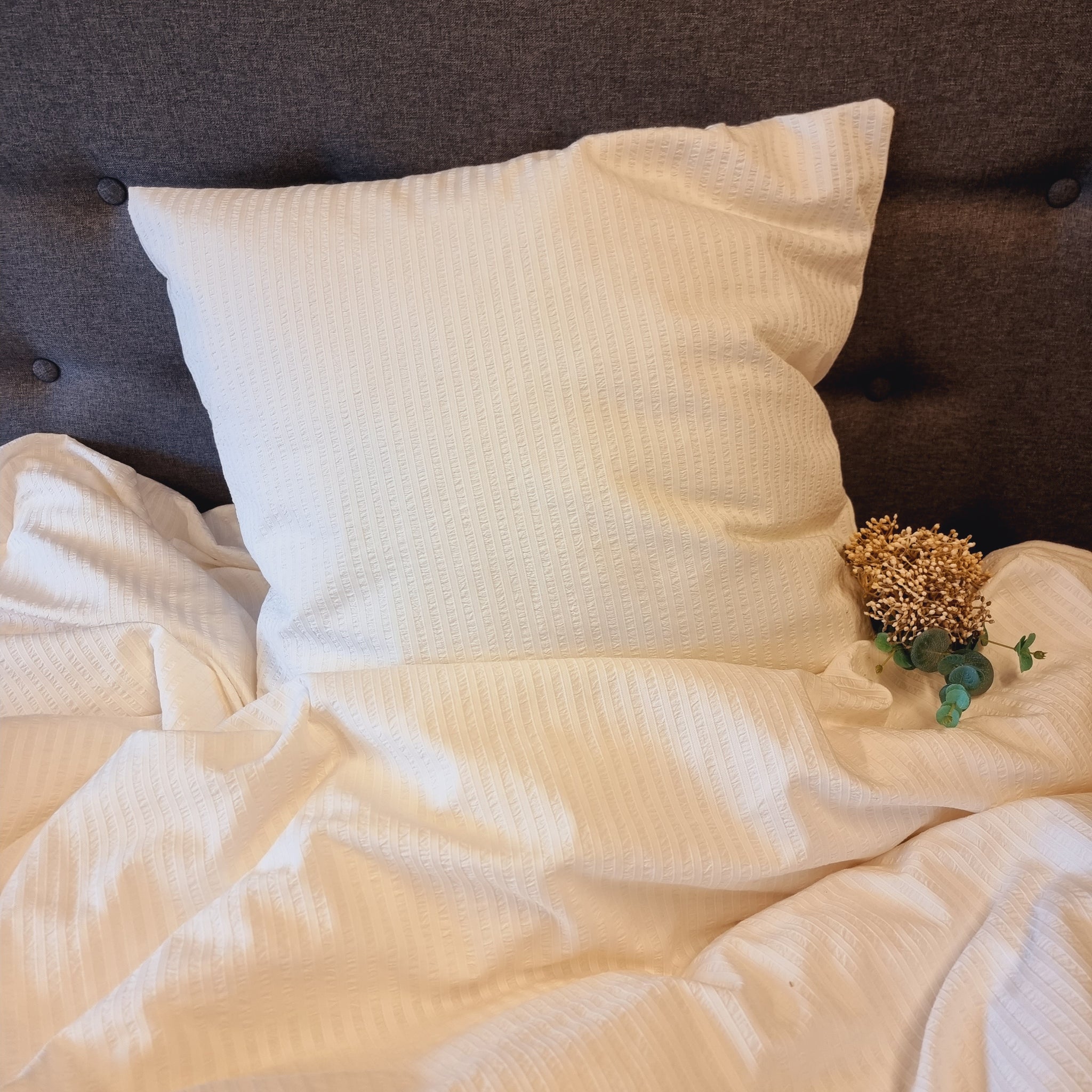 Sengetøj 140x220 cm - Bæk og Bølge - Sandfarvet