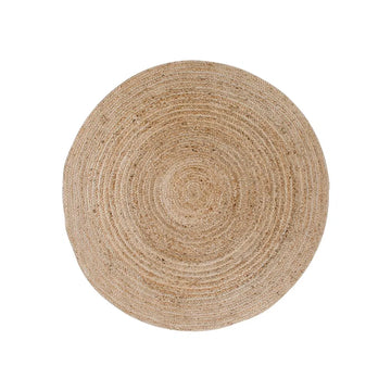 Bombay tæppe, flettet jute, ø90 cm