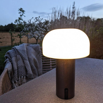 Soham LED lampe, hvid/kobber