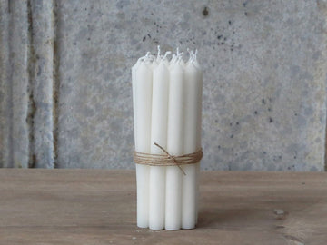 Chic Antique Kertelys, hvid, H 13 cm x Ø 1,2 cm