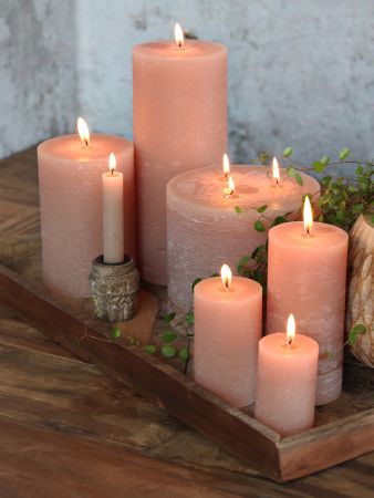 Chic Antique rustik lys med 3 væger, rust, 15x15 cm