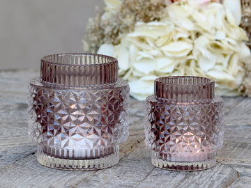 Chic Antique Fyrfadsstage, taupe, 8x7 cm