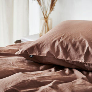 Sengetøj, Kelly, Raw umber ØKO, 140x200 cm